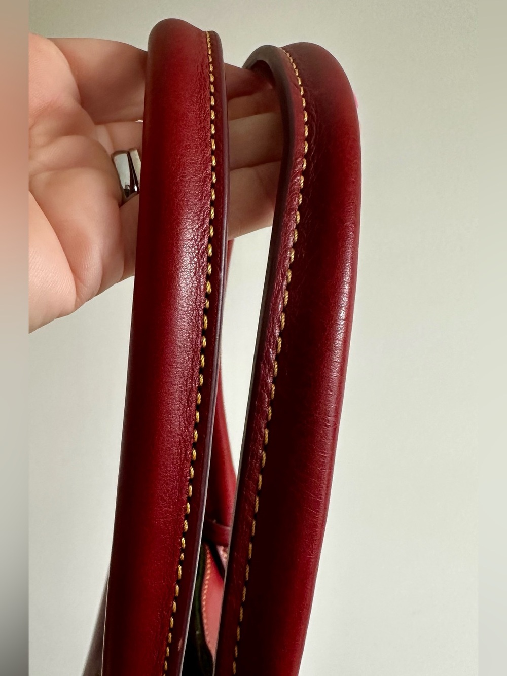 Dooney & Bourke Medium Russell Florentine Leather Toe in Bordeaux NWOT - Picture 5 of 12